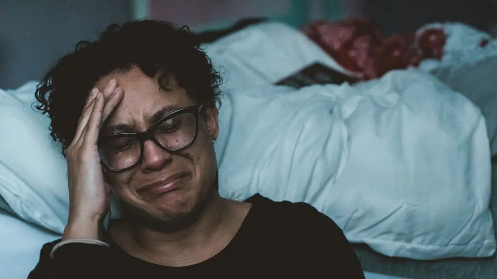 Insomnia - Lady in tears because she can't sleep