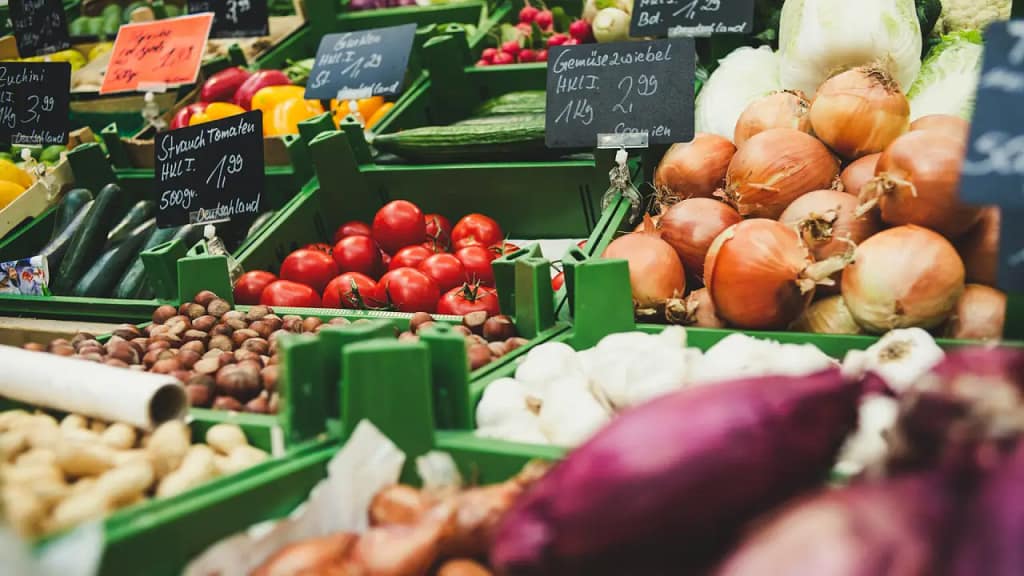 Nutrient dense foods including fresh vegetables