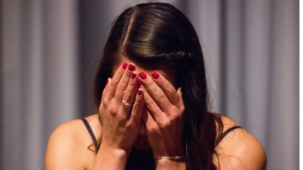 haemorrhoids, a woman in pain