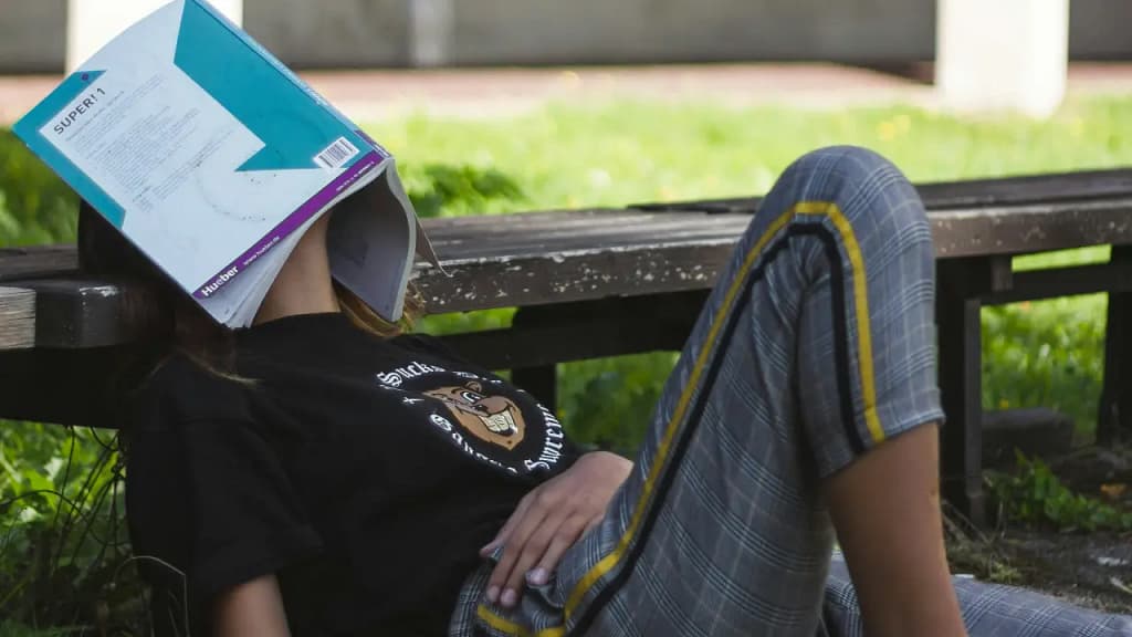 Person feeling too tired to exercise