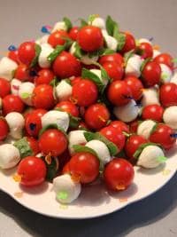 Tomato Basil Skewers Low Calorie