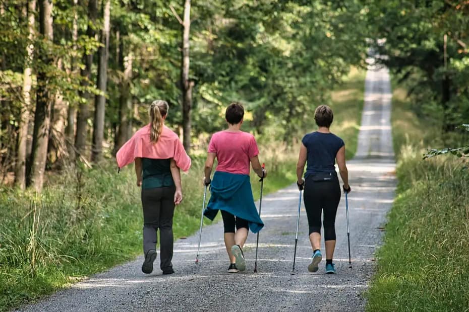 Weight loss mindset, people walking